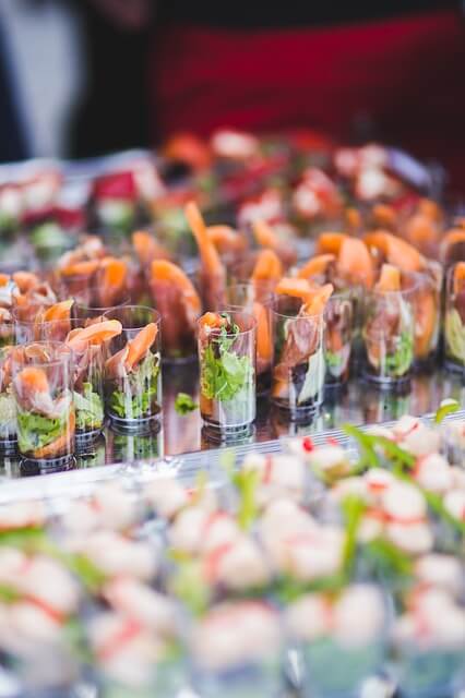 Catering food