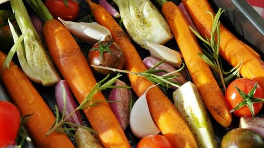 Maple-Thyme Roasted Parsnips And Carrots [Vegan, Grain-Free]